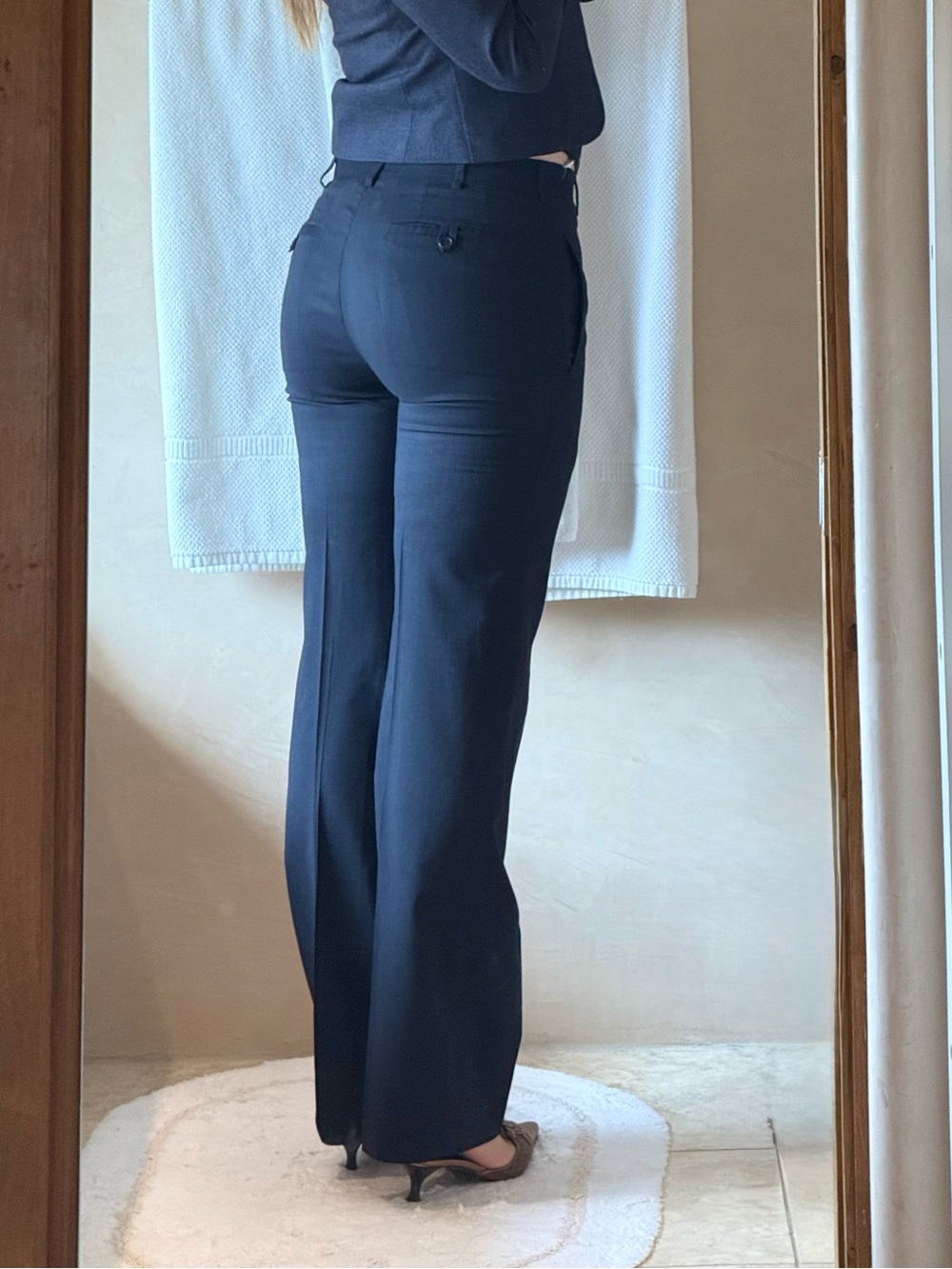 Prada Wool Dress Pants - Pinstriped